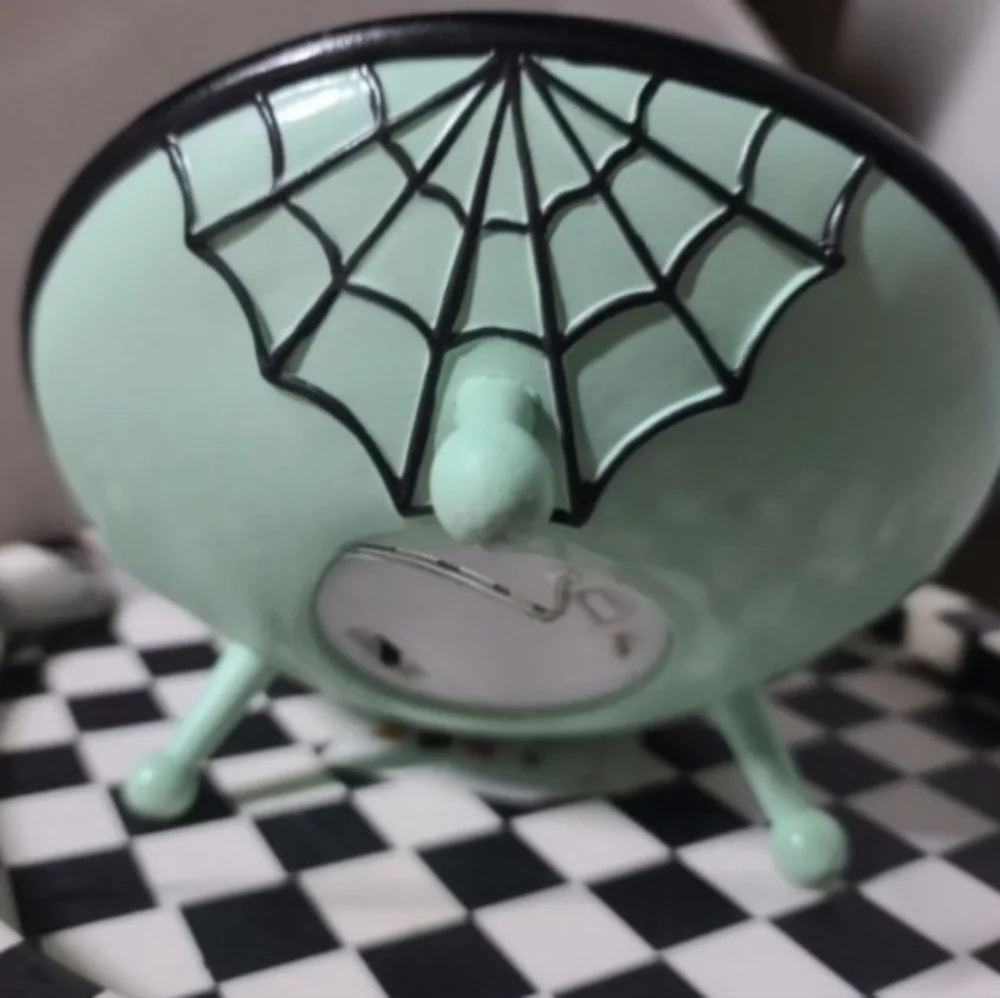 Halloween Retro Style UFO Alien Spaceship Color Changing Light Up Decor Figurine